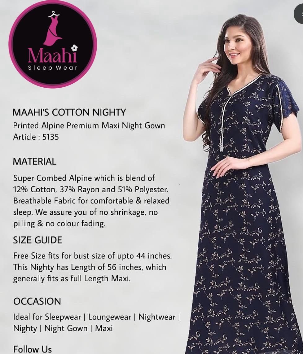 Classic Cotton Nighty — MSS-CC201 wholesale cotton nighty